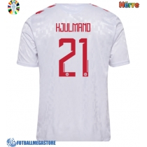 Fotballdrakt Herre Danmark Morten Hjulmand #21 Bortedrakt EM 2024 Kortermet